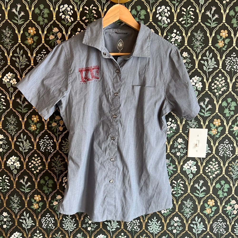 Club Ride Women’s Pearl Snap Cycling Jersey Chambray